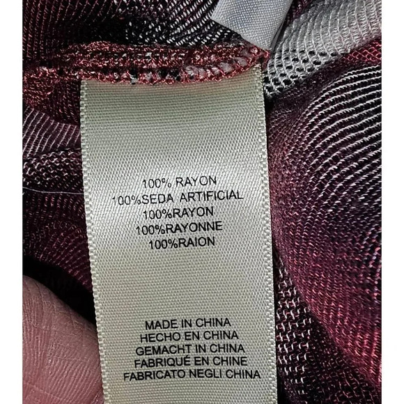 Cloth & Stone Womens Glacier‎ Plaid Blouse Large - Picture 5 of 5